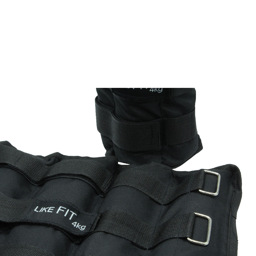 Par De Polainas Ajustables 4kg C/u 8kg En Total