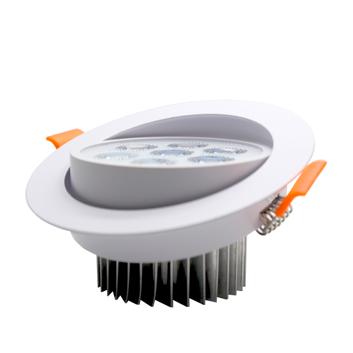 Spot Led 7w Luz Blanca, Acabado Blanco 10 Pz