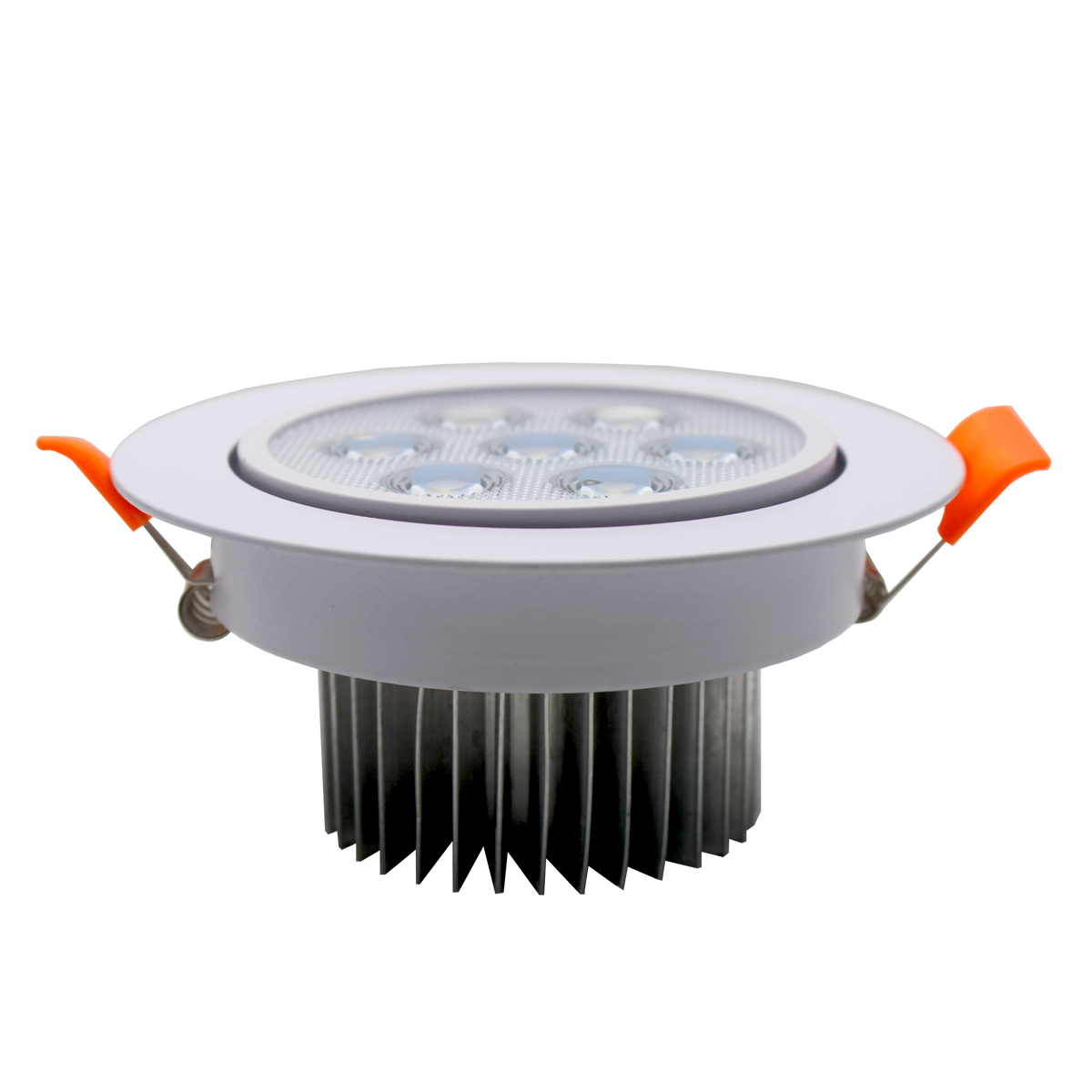 Spot Led 7w Luz Blanca, Acabado Blanco 10 Pz