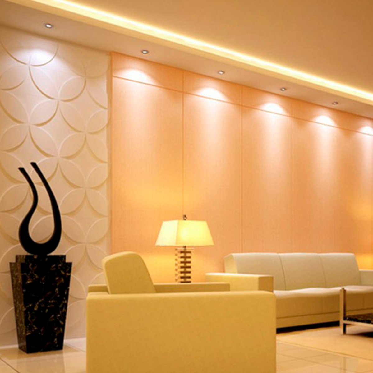 Spot Led 7w Luz Blanca, Acabado Blanco 10 Pz