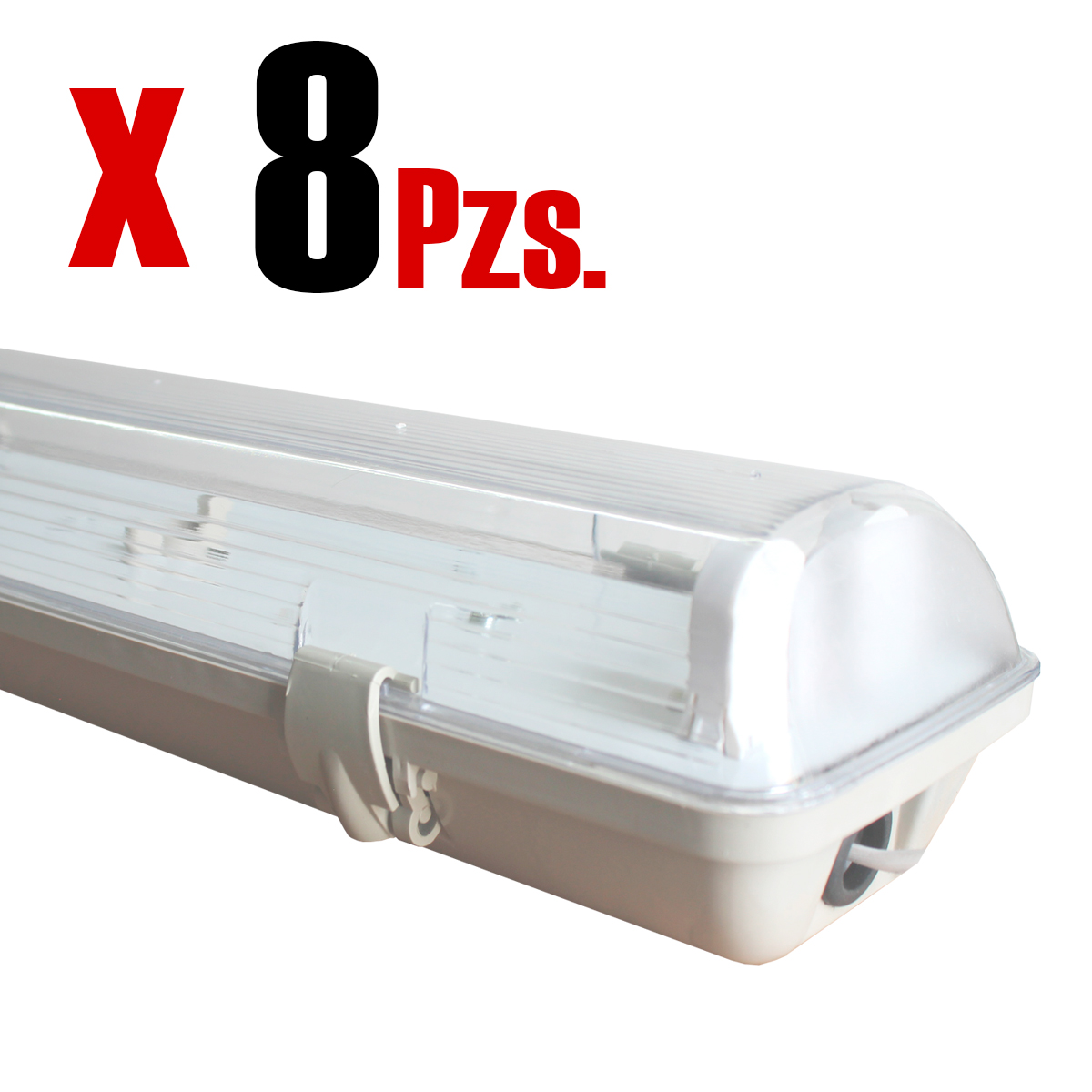 Gabinete Contra Vapor Ip65 2T8 120cm 8 Piezas