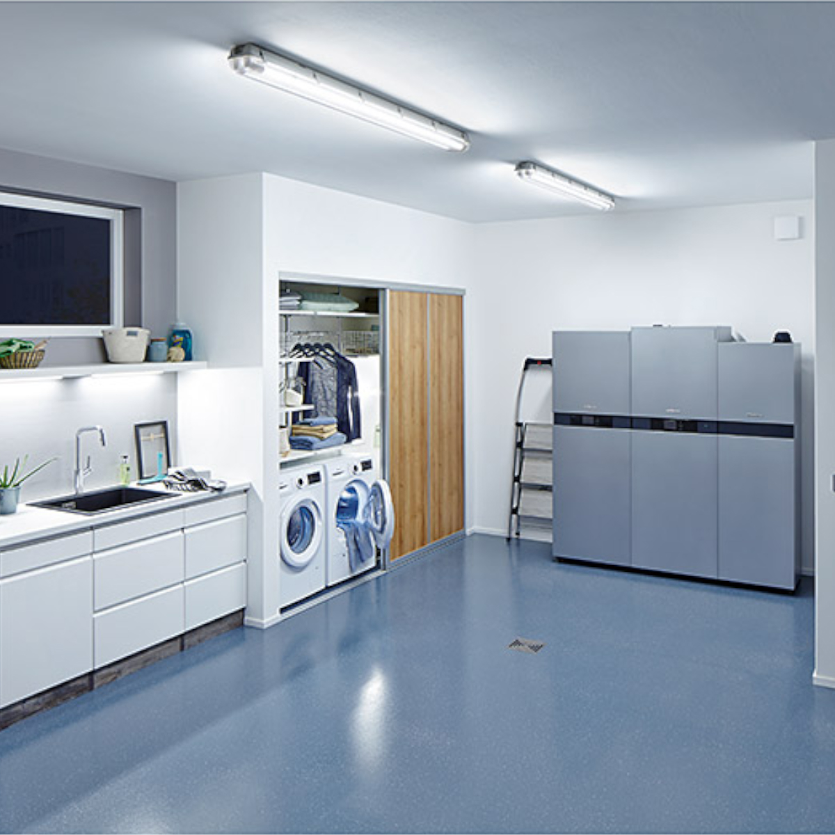 Gabinete Contra Vapor Ip65 2T8 120cm 8 Piezas