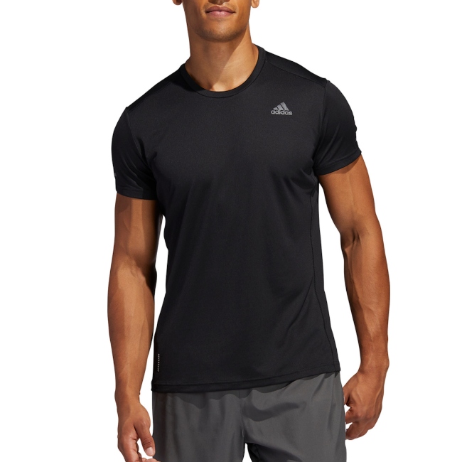PLAYERA DEPORTIVA ADIDAS RUN IT TEE NEGRA/CABALLERO  FL6972 ORIGINAL