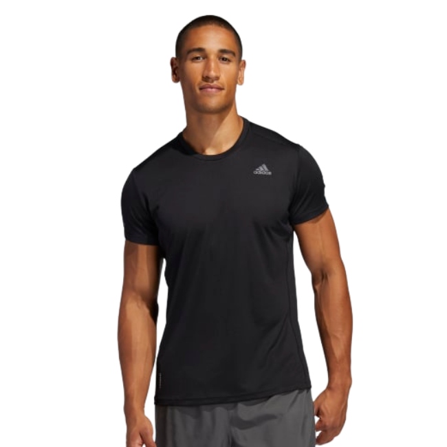 PLAYERA DEPORTIVA ADIDAS RUN IT TEE NEGRA/CABALLERO  FL6972 ORIGINAL