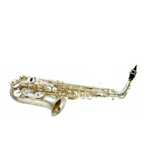 SAXOFON SILVERTONE ALTO Eb PLATA CON ESTUCHE SLSX017