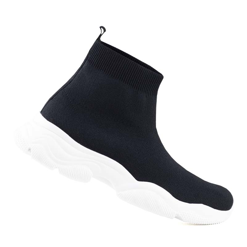 TENIS URBANO FLEXI ESTILO CALCETIN 103405 NEGRO SUELA LIGERA