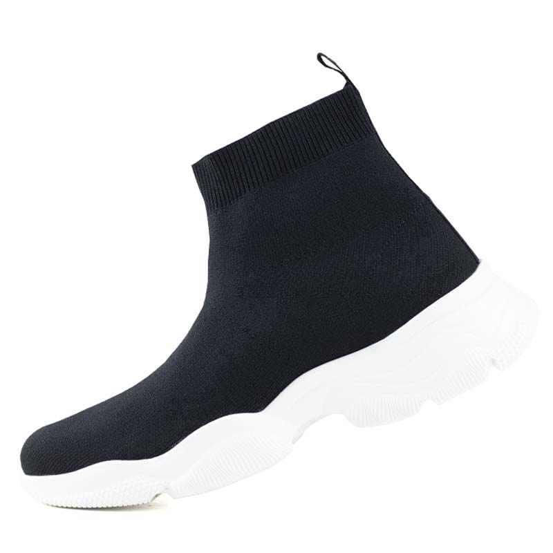 TENIS URBANO FLEXI ESTILO CALCETIN 103405 NEGRO SUELA LIGERA