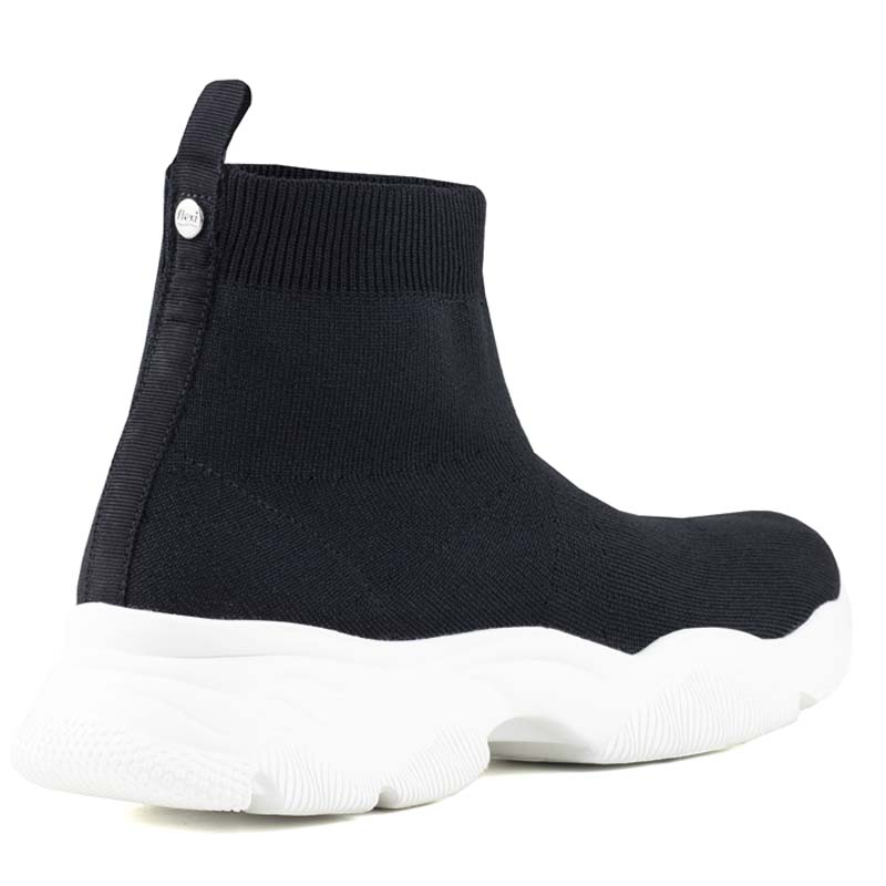 TENIS URBANO FLEXI ESTILO CALCETIN 103405 NEGRO SUELA LIGERA