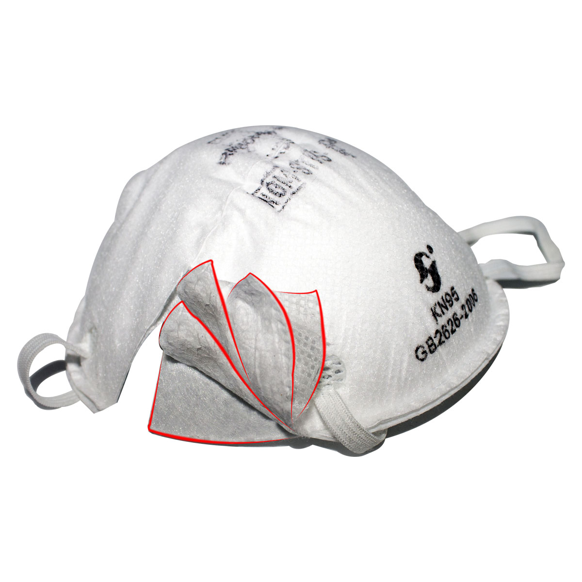 Cubrebocas Con Filtro N95 tipo Concha Antiviral 1pza Certificado Grado Médico