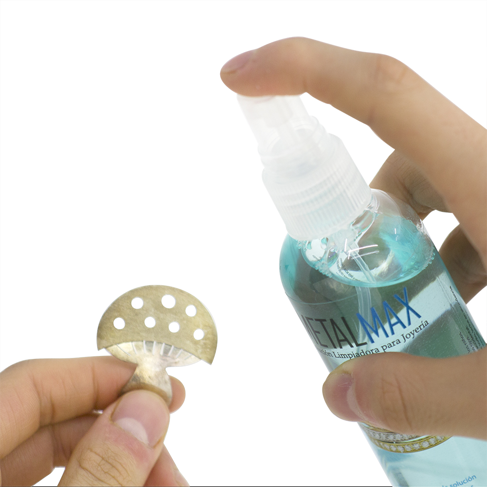 LIMPIADOR DE PLATA Y ORO METAL MAX DE 100ML.