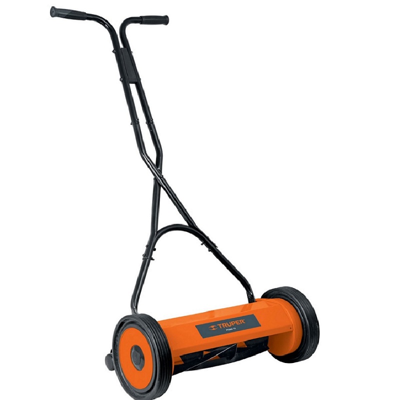 Podadora Manual  15" Cortadora de Pasto-Hierba sistema de Rodillo 5 Cuchillas Jardin Jardinera Truper POMA-15
