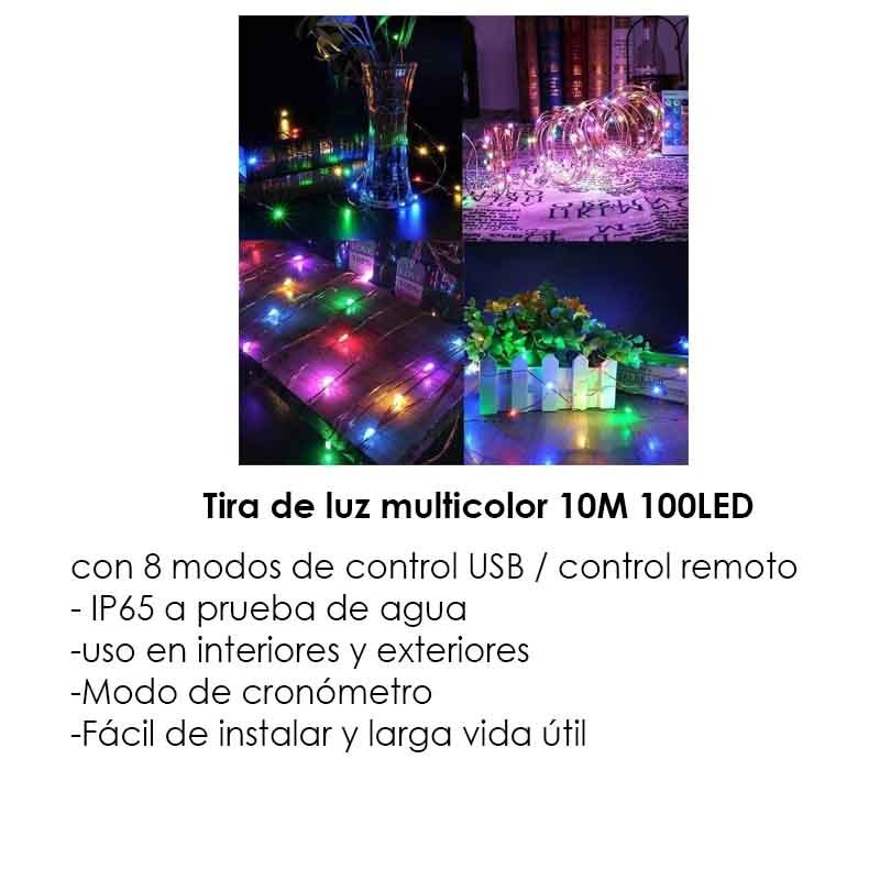 cadena de luces Led decorativa 10m Usb Color Cadena De Luces