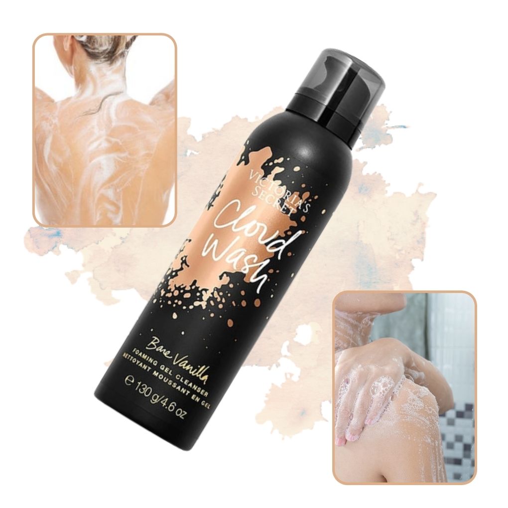 Victoria'S Secret Gel De Baño Bare Vanilla Limpieza  Espumosa