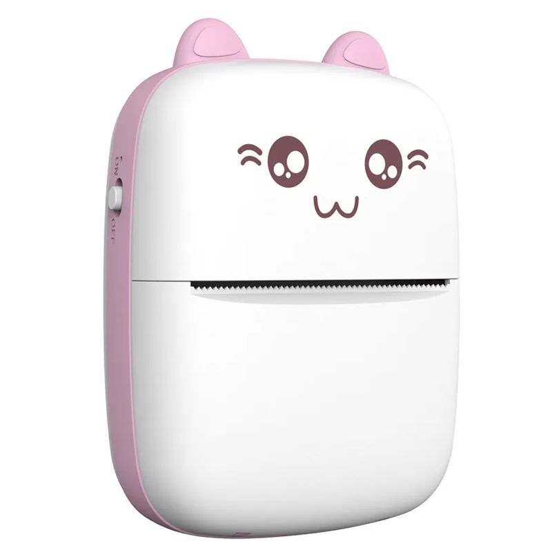 MINI IMPRESORA TERMICA PORTATIL BLUETOOTH PARA CELULAR, TABLET O PC, ROSA