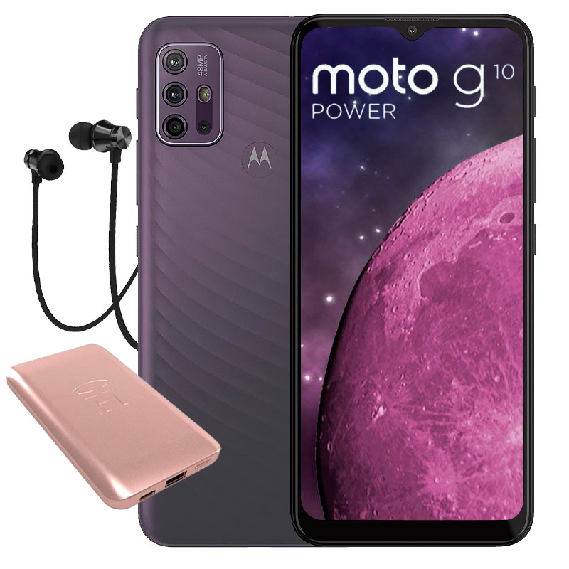 Motorola Moto G10 Power 64GB Dual Sim + Power Bank + Audifono