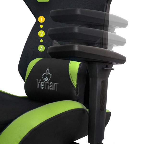 SILLA GAMER YEYIAN DRAKKAR SERIE 2500 VERDE YFC-ECFL-01-GR