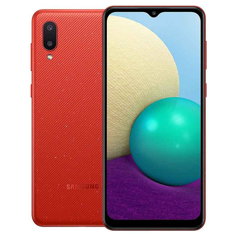Celular Samsung Galaxy A02 64GB - Rojo + Audifonos + Power Bank