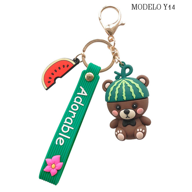 LLAVERO DE MODA COLGANTE KAWAII  PINGUINO, VAQUITA Y OSO