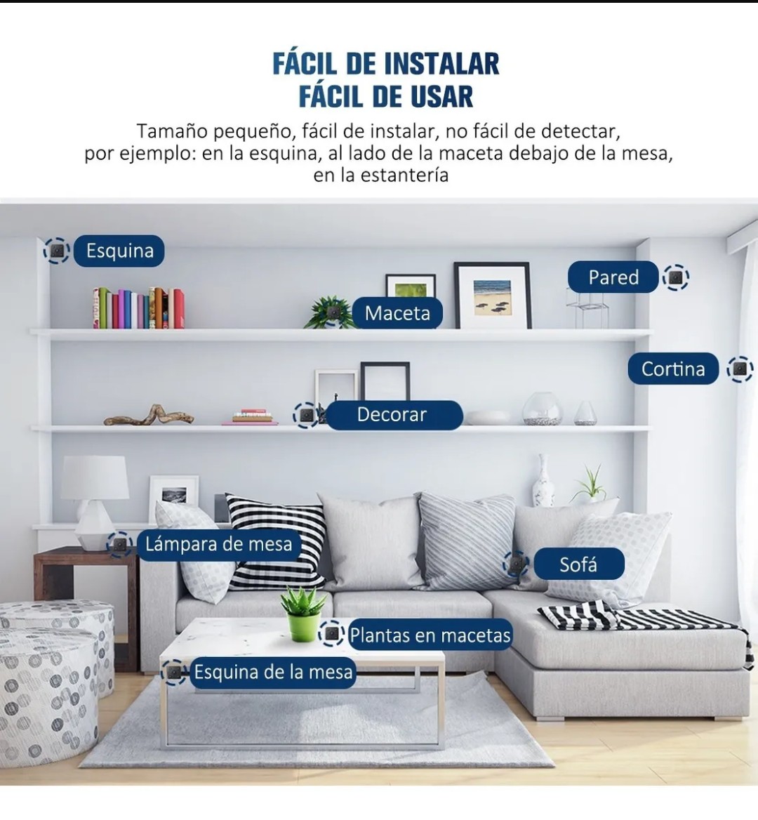 Mini Cámara Espía Wifi Full HD 1080P 2mp 3 Cm Inalámbrica Visión Nocturna Ip App