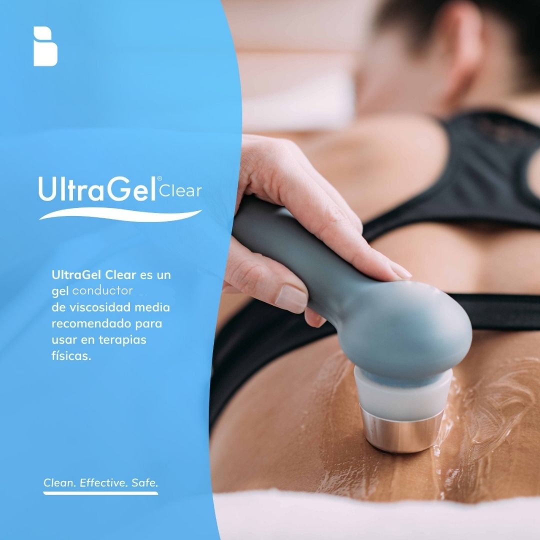 Gel conductor para ultrasonido sin color UltraGel Clear Bordson 5 lt 