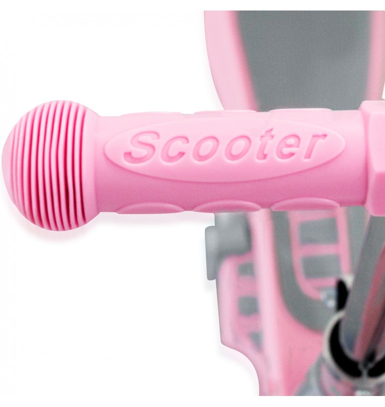 Scooter 3 ruedas Con Luces Led Y Asiento Con Canasta