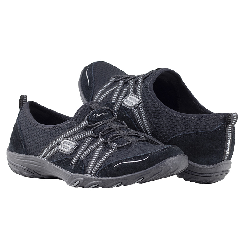 TENIS SKECHERS RELAXED FIT 23122 NEGRO GRIS MEMORY FOAM