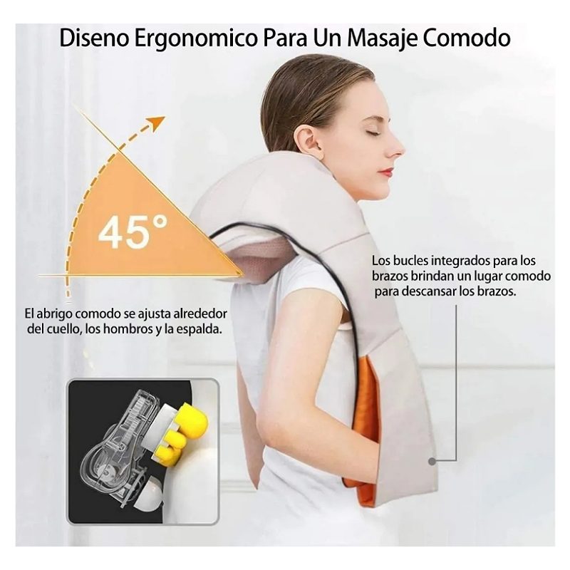 Masajeador Cuello Espalda Hombro Pies Calor Dewinner Ht505