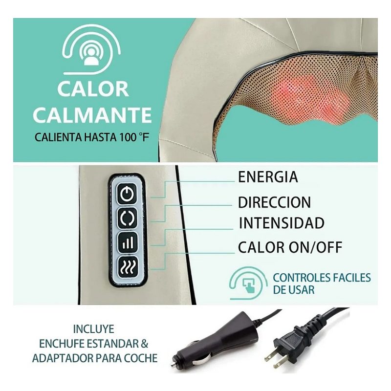 Masajeador Cuello Espalda Hombro Pies Calor Dewinner Ht505