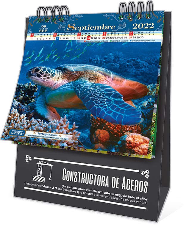 Calendario Escritorio Serie Evn 2022 Sin Personalizar