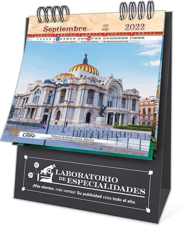 Calendario Escritorio Serie Evn 2022 Sin Personalizar