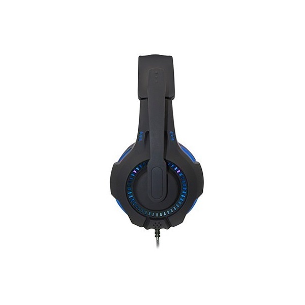 Diadema Gaming Negro Alambrico PC Video Juegos Gamer Microfono Led NA-0304A Azul Audifonos Escritorio