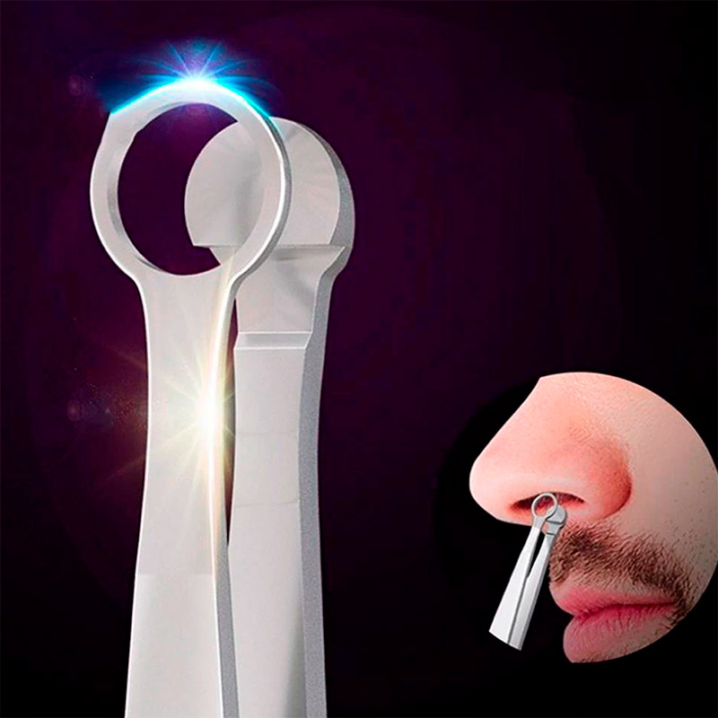 Tijera Pinza recortadora para vello nasal y cejas