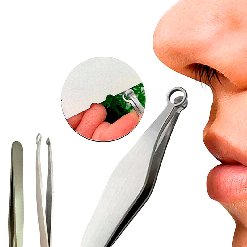 Tijera Pinza recortadora para vello nasal y cejas