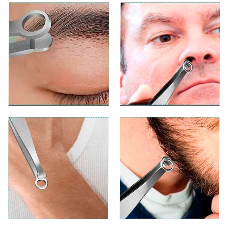 Tijera Pinza recortadora para vello nasal y cejas