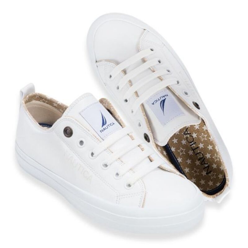 TENIS CASUAL PARA MUJER COLOR BLANCO NAUTICA MAYA