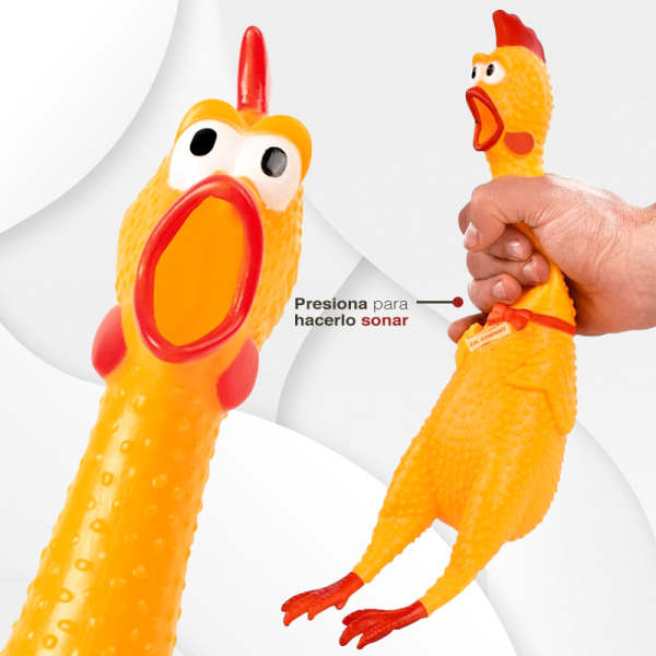 Set 3 Pollo Chillon Sonido Hule Apachurrable Broma F-173