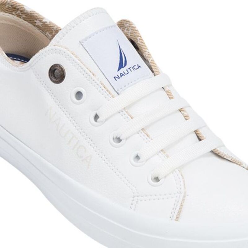 TENIS CASUAL PARA MUJER COLOR BLANCO NAUTICA MAYA