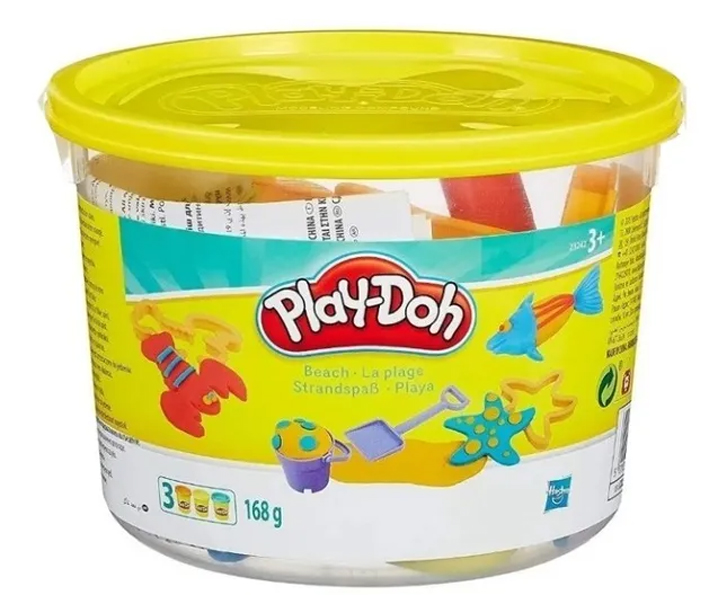 Play Doh Pack 2 Cubetas Playa Y Animales Hasbro