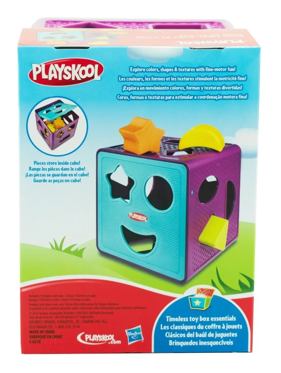 Cubo De Formas Colores Y Texturas Playskool Hasbro