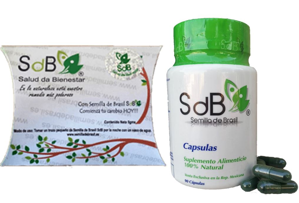 Semilla de Brasil SdB + Capsulas SdB Tratamiento Completo Original de SdB para 60 Dias + 90 Días de Capsulas (90 Pastillas).