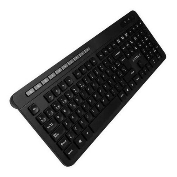 Teclado Ergonomico Inalambrico Multimedia Español Usb Acteck