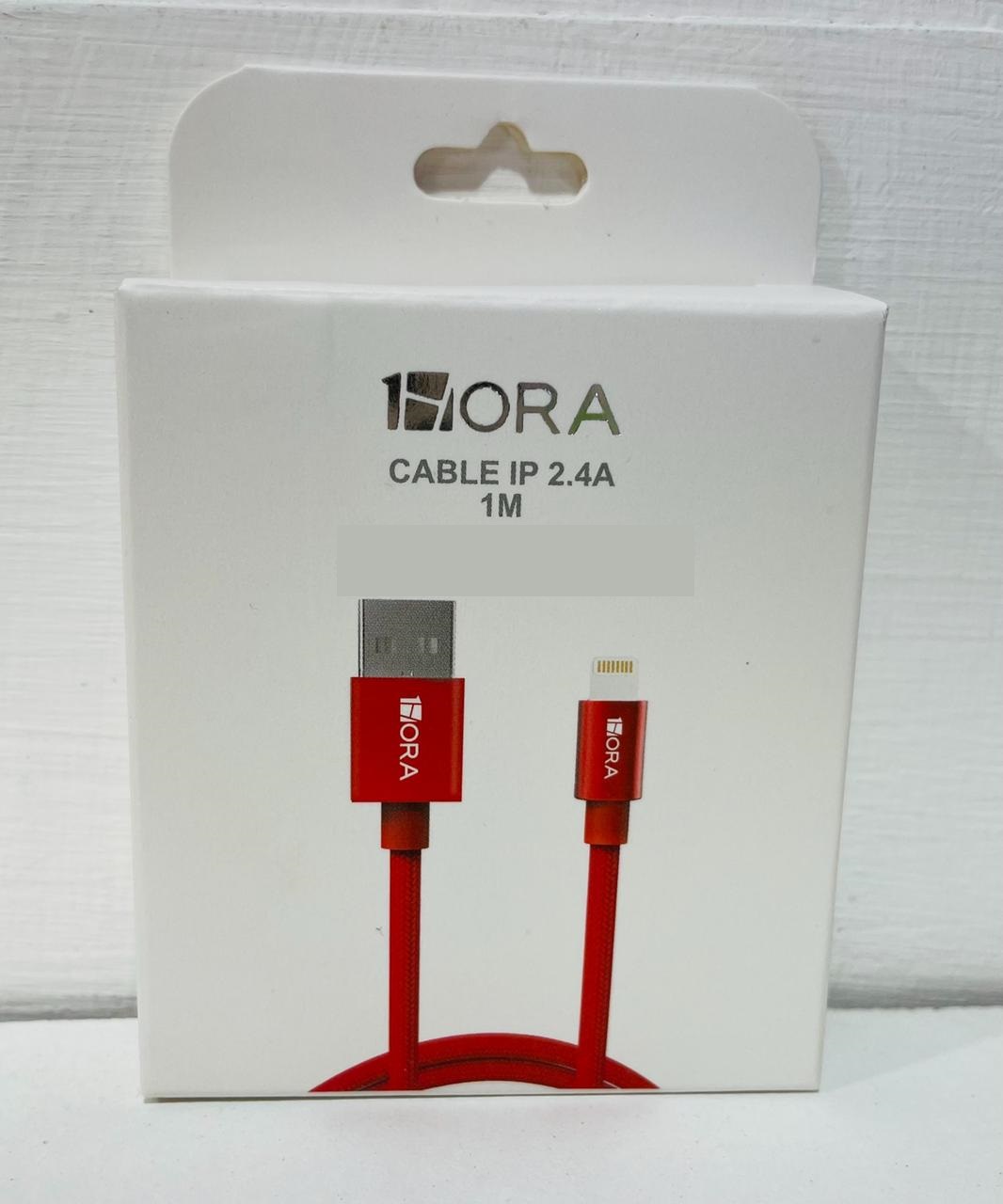 Cable IP 2.4A 1Hora Rojo