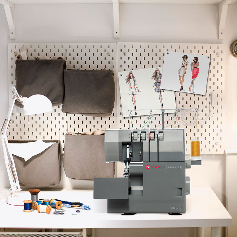 Máquina de Coser Overlock Doméstica Singer HD0405S