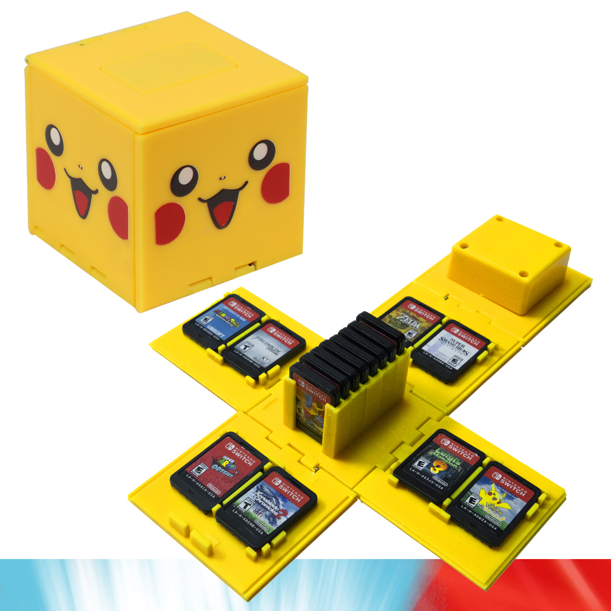 Estuche Para Juegos Nintendo Switch Cubo Portatil Protector Cartuchos Tarjetas