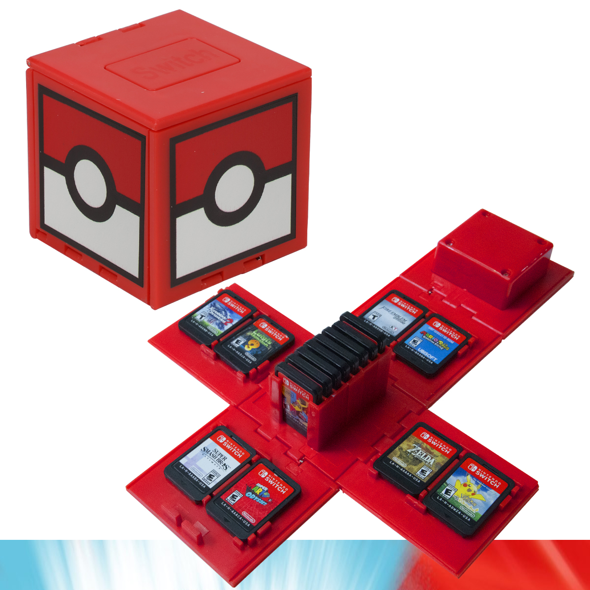 Estuche Para Juegos Nintendo Switch Cubo Portatil Protector Cartuchos Tarjetas