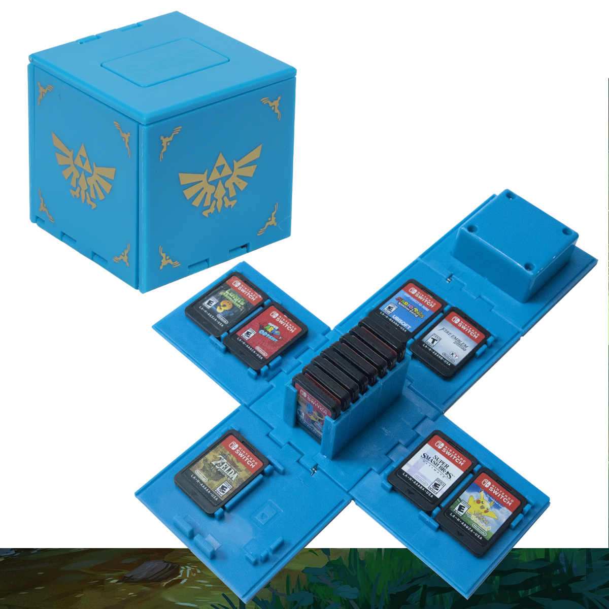 Estuche Para Juegos Nintendo Switch Cubo Portatil Protector Cartuchos Tarjetas