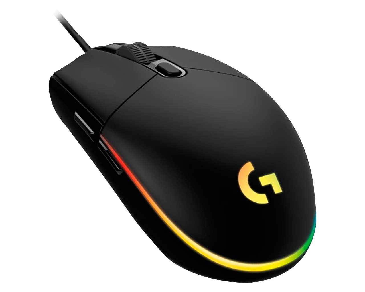 Mouse de juego Logitech G Series Lightsync G203 negro 910-005793