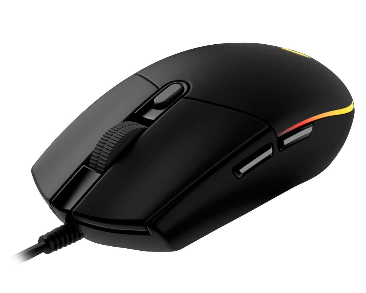 Mouse de juego Logitech G Series Lightsync G203 negro 910-005793