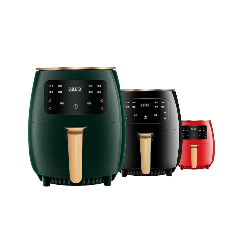 Freidora de aire multifunción para alimentos 4.5 L cocina sin aceite Negro