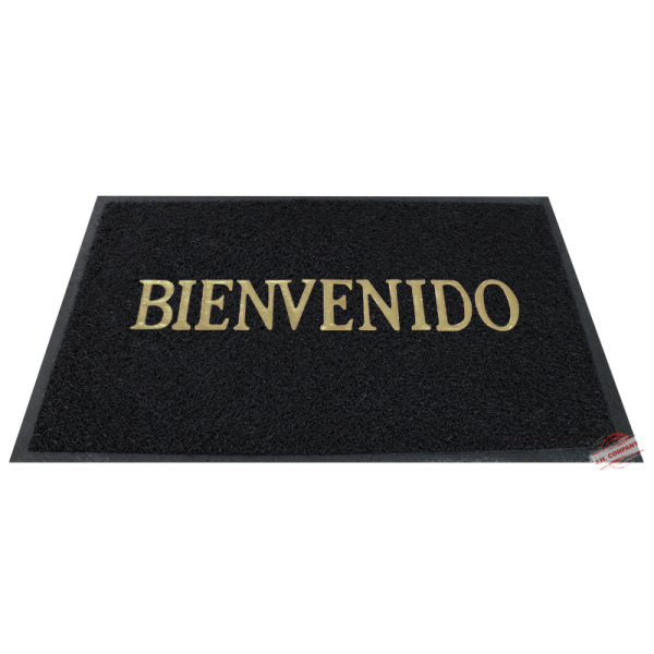 Tapete Entrada Decorativo Bienvenido Lavable Antiderrapante